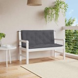 vidaXL Pernă bancă de grădină antracit 120x(50+50)x7cm material oxford