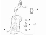 Rezervor spalator parbriz FIAT PANDA (319), 05.2012-, Gat de umplere cu cap,