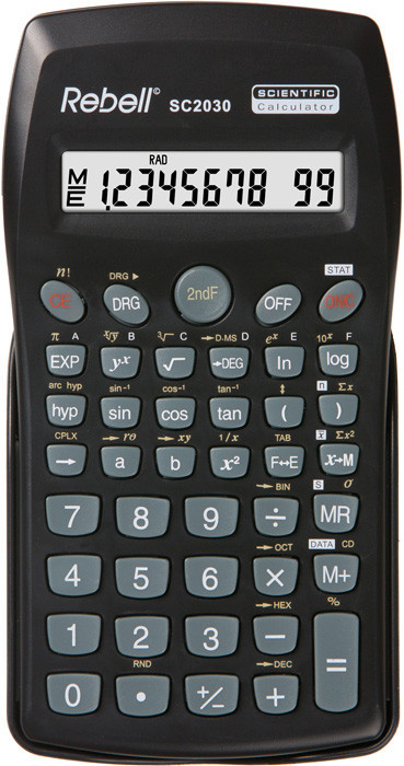 Calculator Stiintific, 10 Digits, 136 Functii, 141 X 75 X 15 Mm, Rebell - Negru