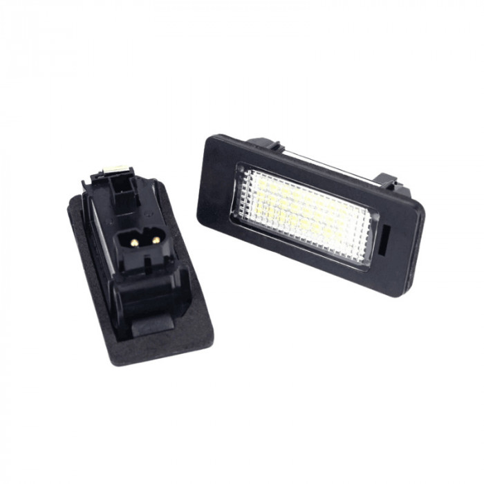 Set 2 lampi numar cu LED Canbus alb-rece 6000K pentru BMW Seriile E