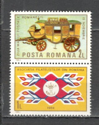 Romania.1984 Ziua marcii postale XR.923 foto