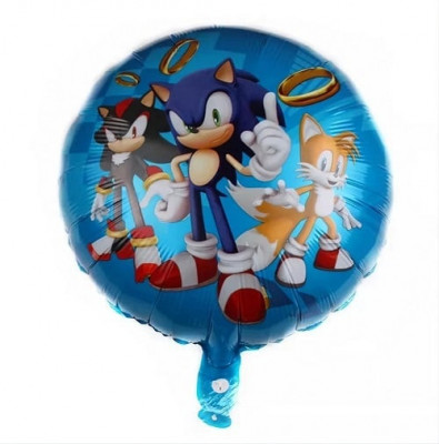 Balon folie Sonic pentru petrecere, 45 cm foto