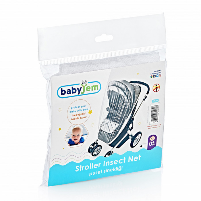 Plasa impotriva insectelor BabyJem (Culoare: Alb)