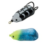 Creatura Tiemco Vajra Frog HSP-55 Hooking Special, Yellow Head/Blue Glitter, 5.5cm, 16.5g