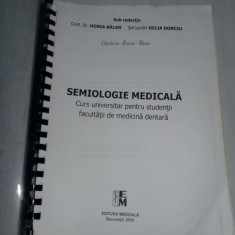 SEMIOLOGIE MEDICALA,Curs universitar medicina dentara,HORIA BALAN-DELIA DONCIU