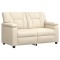 Set de canapea 2 pcs Crem Piele artificiala - 4
