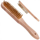 Perie de sarma pentru indepartarea ruginii, 5 randuri peri de sarma, Geko G00732