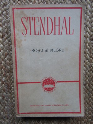 Stendhal - Rosu si negru foto