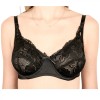 Sutien Dantelă Cupa Moale Luan S105 Negru 85C | Clasic, Neburetat, cu Armătură, Ajustabil | Lenjerie Damă Elegantă