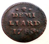 F.013 LUXEMBURG LUXEMBOURG 1/2 DEMI LIARD 1783