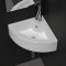 Gossi chiuveta cu preaplin, alb, 45 x 32 x 12,5 cm