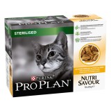 Cumpara ieftin PURINA PRO PLAN STERILISED NUTRISAVOUR, Pui, 10 x 85 g