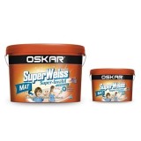 Vopsea lavabila interior Oskar Superweiss alb 15 L + Vopsea 2.5 L, Satin