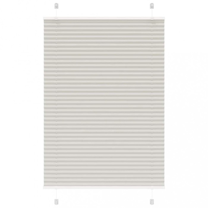 vidaXL Jaluzea plisată gri deschis 90x100cm Lățime țesătură 89,4 cm