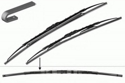 Set stergatoare parbriz VW BORA Combi (1J6) (1999 - 2005) BOSCH 3 397 001 584 foto