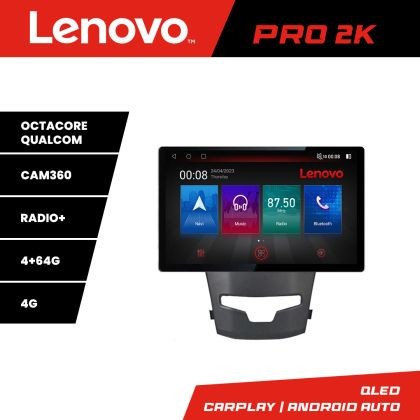 Navigatie Ssangyong Korando 2014-2019 K-1159 Lenovo PRO 4+64 13 inch 2K android 4G DSP gps internet S CarStore Technology