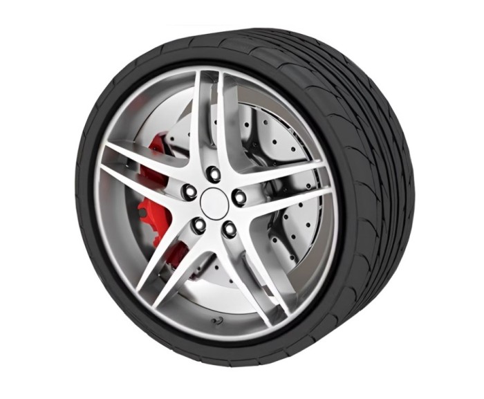 Set protectii jante / inele jante - Negru