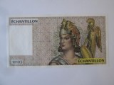 Franța 2000 Francs aUNC,bancnotă test/specimen emisiune privată ediție limitată