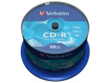 Verbatim cd-r 52x 700mb spindle 50pk extra prot.