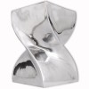 VidaXL Scaun/Masă laterală cu formă răsucită, aluminiu, argintiu 243507