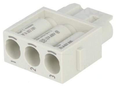 Conector HDC Modular Mamă 3PIN fără Contacte foto