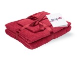 Set prosoape baie din bumbac Somnart 600 GSM, 3 piese, bordeaux