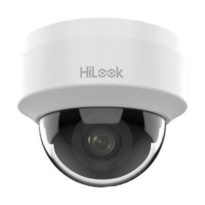 Camera supraveghere IP HiLook IPC-D141H-C, 4MP, lentila fixa 2.8 mm, IR 20m, Dome, PoE, H.265+, DWDR, carcasa plastic, interior SafetyGuard Surveillan foto