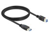 Cablu USB A - USB B, aurit, 1,5m, Delock