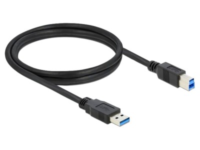 Cablu USB A - USB B, aurit, 1,5m foto