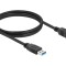 Cablu USB A - USB B, aurit, 1,5m
