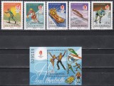 Ungaria 1991 - Jocurile Olimpice de iarnă - Albertville, Serie + Colita, MNH, Nestampilat