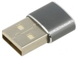 Adaptor OTG USB 2.0 A la USB C 480Mbps negru