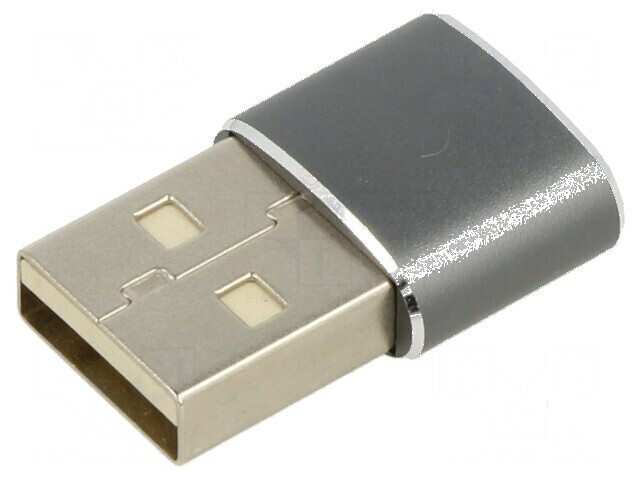 Adaptor OTG USB 2.0 A la USB C 480Mbps negru