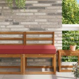 vidaXL Perna pentru canapea de exterior bordo 60 x 60 x 8 cm Poliester 900702