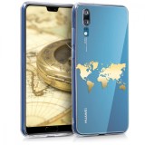 Husa pentru Huawei P20, Silicon, Gold, 44215.02, Auriu, Carcasa, Kwmobile