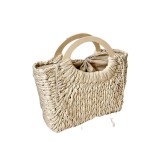 Gentuta tip cos din rafie cu saculet interior