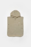 Prosop plaja - poncho copii din muselina absorbanta, verde, babycosy