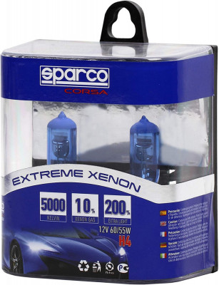 Set 2 Becuri Sparco H4 12V 60/55W Blue B4+Blue TOP +10% Xenon SPCB1403/BZ foto