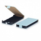 Husa Piele Tip Carte Vision Albastra pentru Apple iPhone 5C