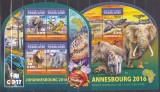 Cumpara ieftin DB1 Fauna Africana Togo 2016 Elefanti Leu Rinocer Crocodili MS + SS MNH, Nestampilat