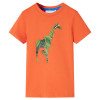 Tricou pentru copii, portocaliu aprins, 92 GartenMobel Dekor, vidaXL