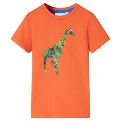 Tricou pentru copii, portocaliu aprins, 92 GartenMobel Dekor foto