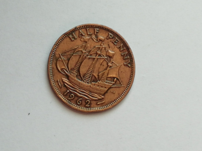 M3 C50 - Moneda foarte veche - Anglia - Half penny - 1962