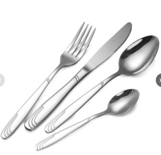 Set tacamuri 24 piese Bohmann Premium BP A24-SM, Otel inoxidabil - Argintiu