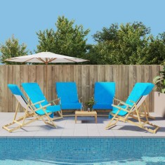 vidaXL Prosoape de plajă, 6 buc., turcoaz, 60x135 cm, textil 400 GSM