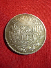 Moneda 25 000 lei 1946 argint , Mihai I ,cal.ff buna foto