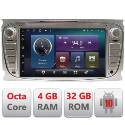 Navigatie Ford Focus/Galaxy/Mondeo/S-max 2008-2011 4+32GB 8Core Android radio gps Internet wifi 4G Carplay CarStore Technology foto