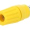 Conector soclu banană 4mm, galben