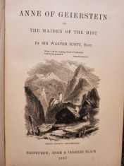 Walter Scott - Anne of geierstein (Editia: 1887) foto