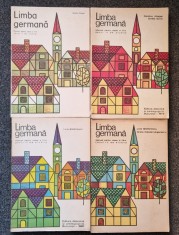 Lot LIMBA GERMANA Manual clasa V + VI + VII + VIII - Abager, Stefanescu